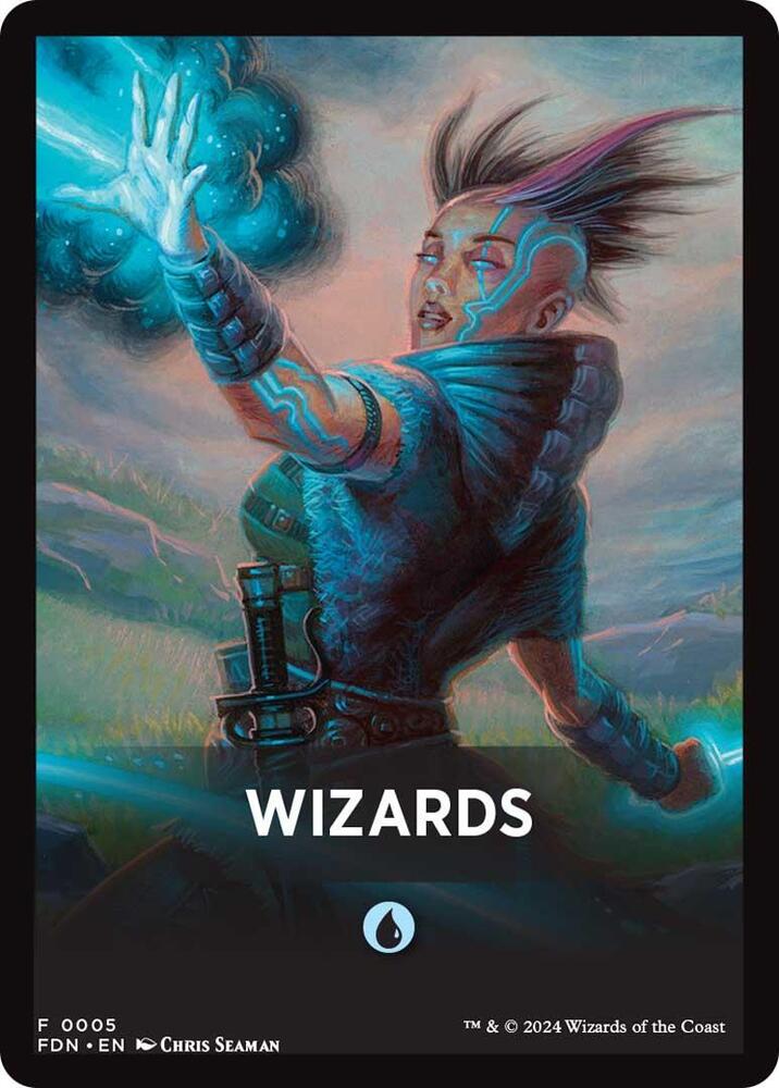 Wizards Theme Card [Foundations Tokens] | Gaming Infinity