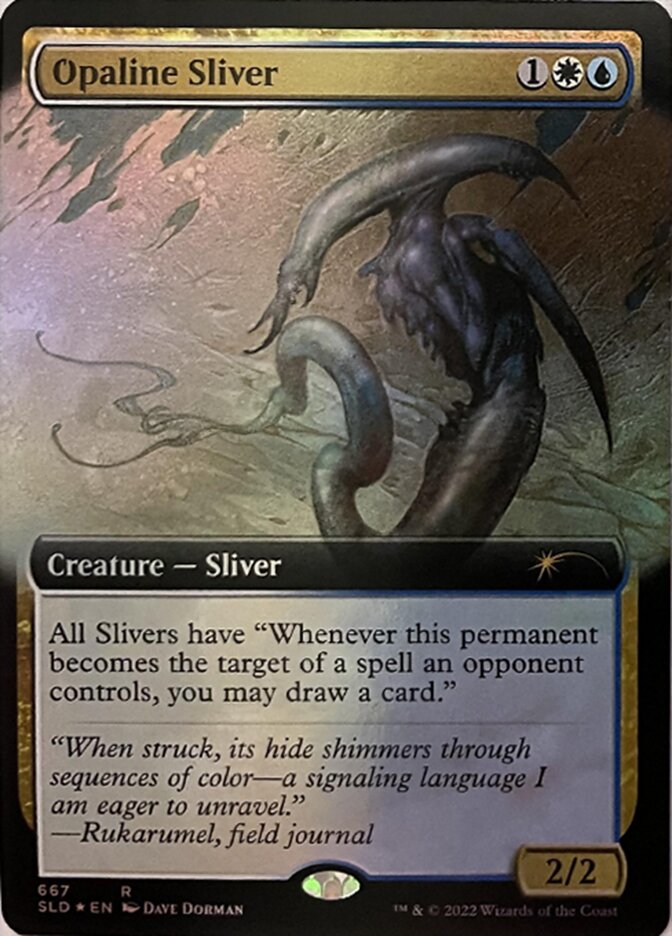 Opaline Sliver (Extended Art) [Secret Lair Drop Promos] | Gaming Infinity