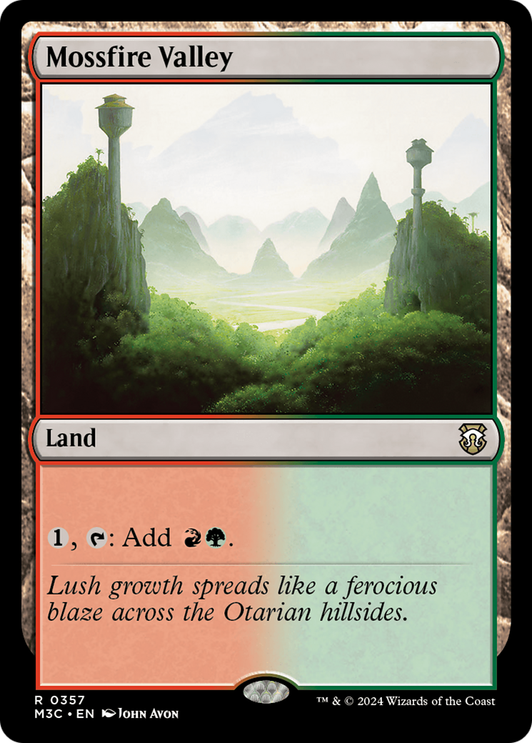 Mossfire Valley (Ripple Foil) [Modern Horizons 3 Commander] | Gaming Infinity