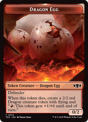 Dragon Egg // Dragon (0013) Double-Sided Token [Tarkir: Dragonstorm Commander Tokens] | Gaming Infinity