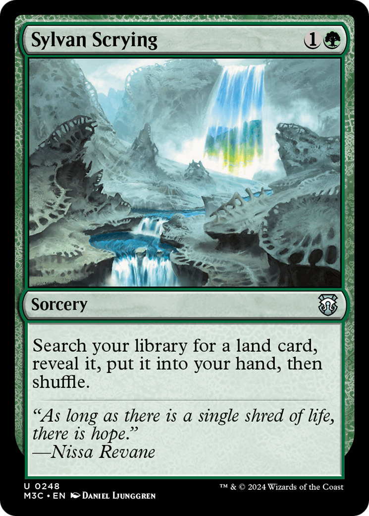 Sylvan Scrying (Ripple Foil) [Modern Horizons 3 Commander] | Gaming Infinity