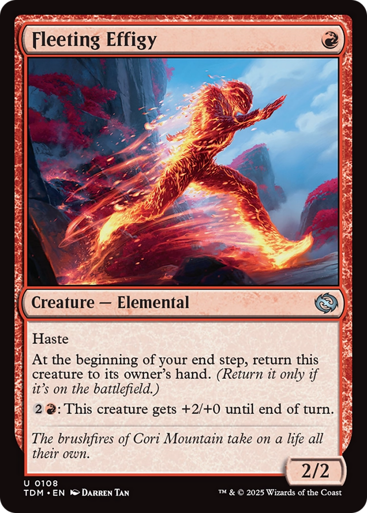 Fleeting Effigy [Tarkir: Dragonstorm] | Gaming Infinity