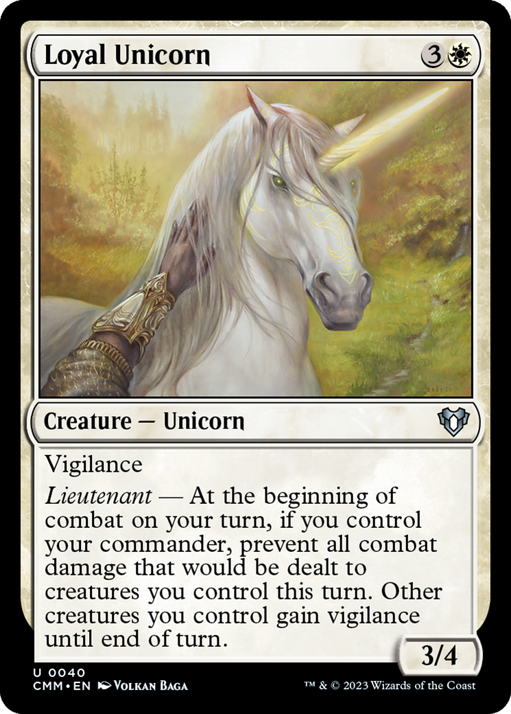 Loyal Unicorn [Commander Masters] | Gaming Infinity