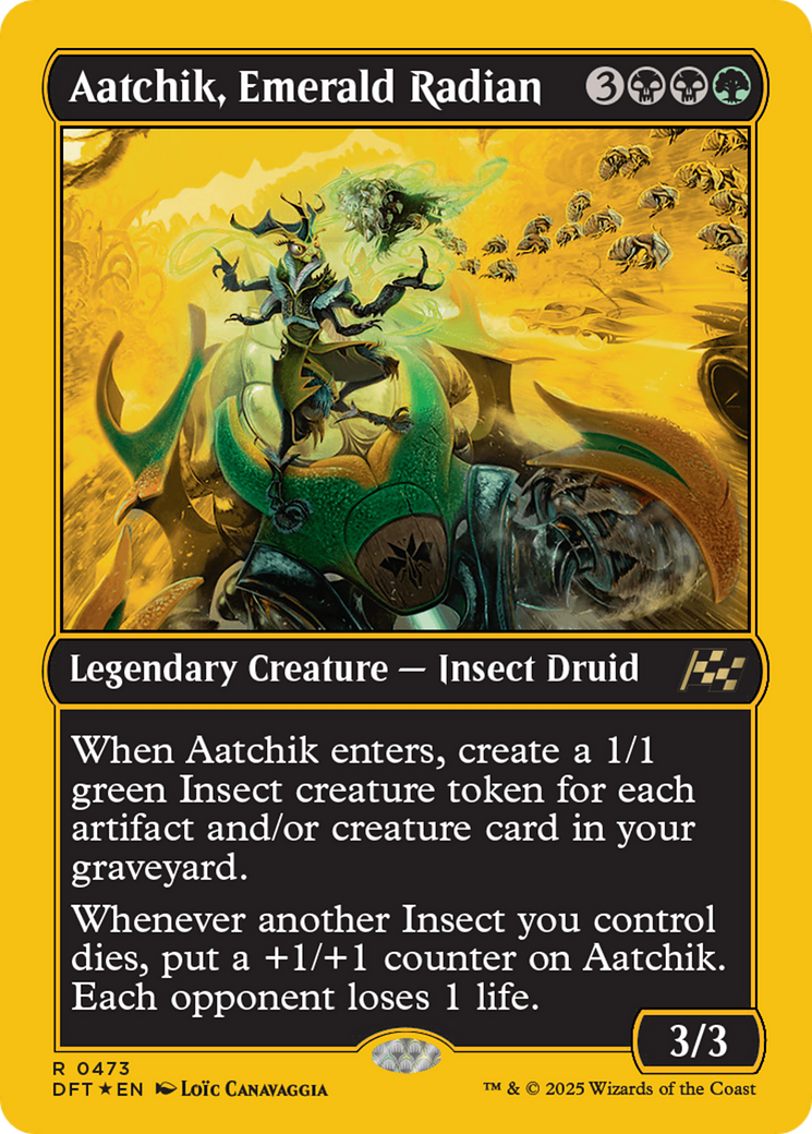 Aatchik, Emerald Radian (First-Place Foil) [Aetherdrift] | Gaming Infinity