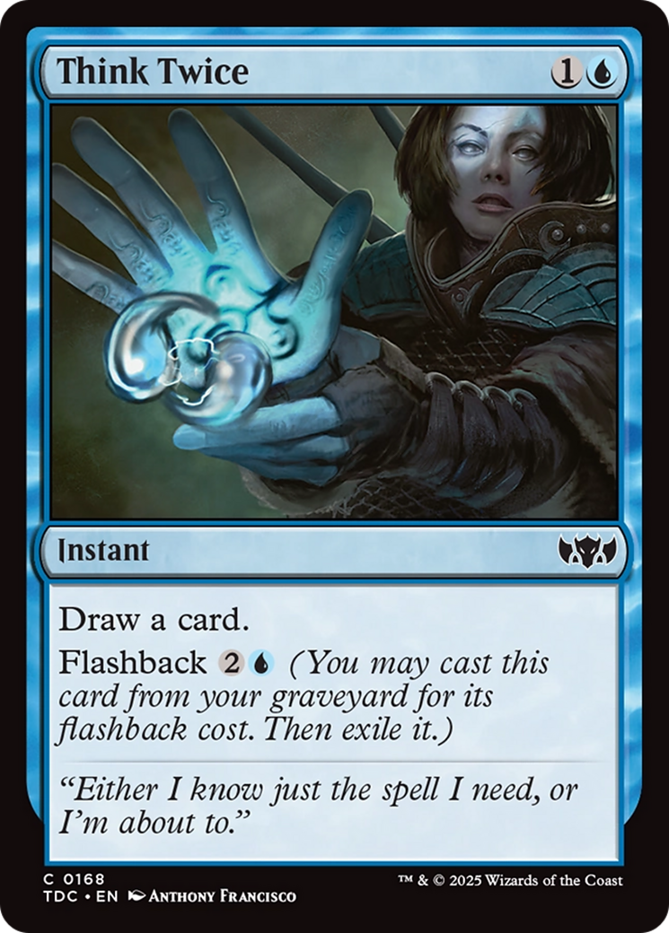 Think Twice [Tarkir: Dragonstorm Commander] | Gaming Infinity