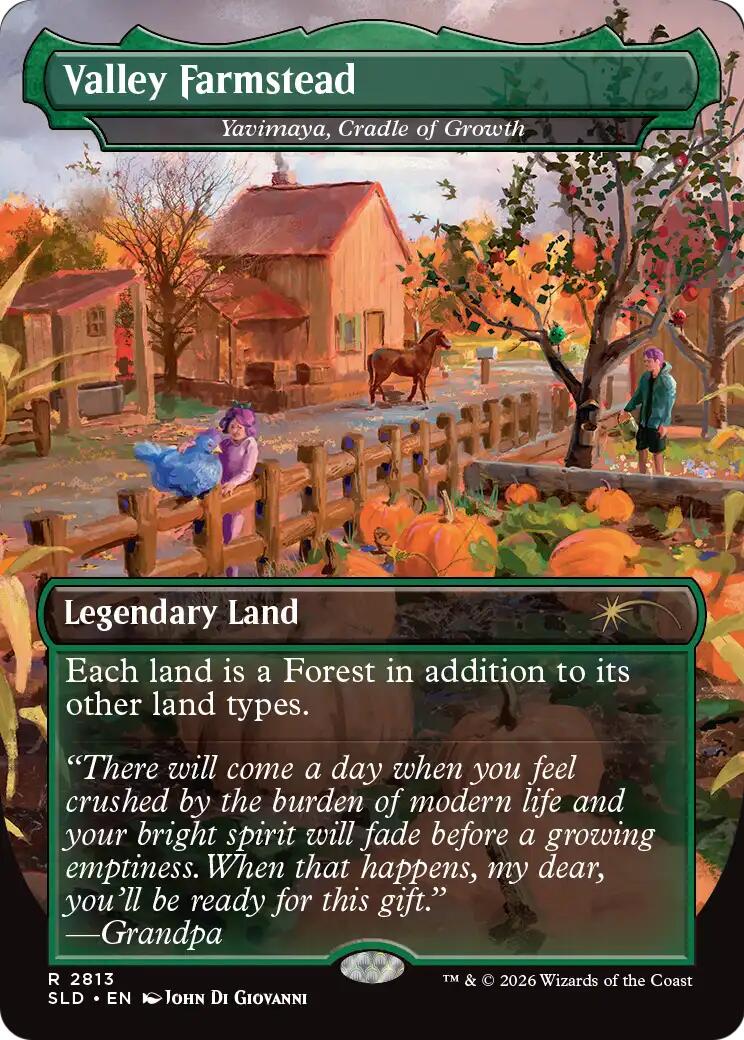 Valley Farmstead - Yavimaya, Cradle of Growth [Secret Lair Drop Series] | Gaming Infinity