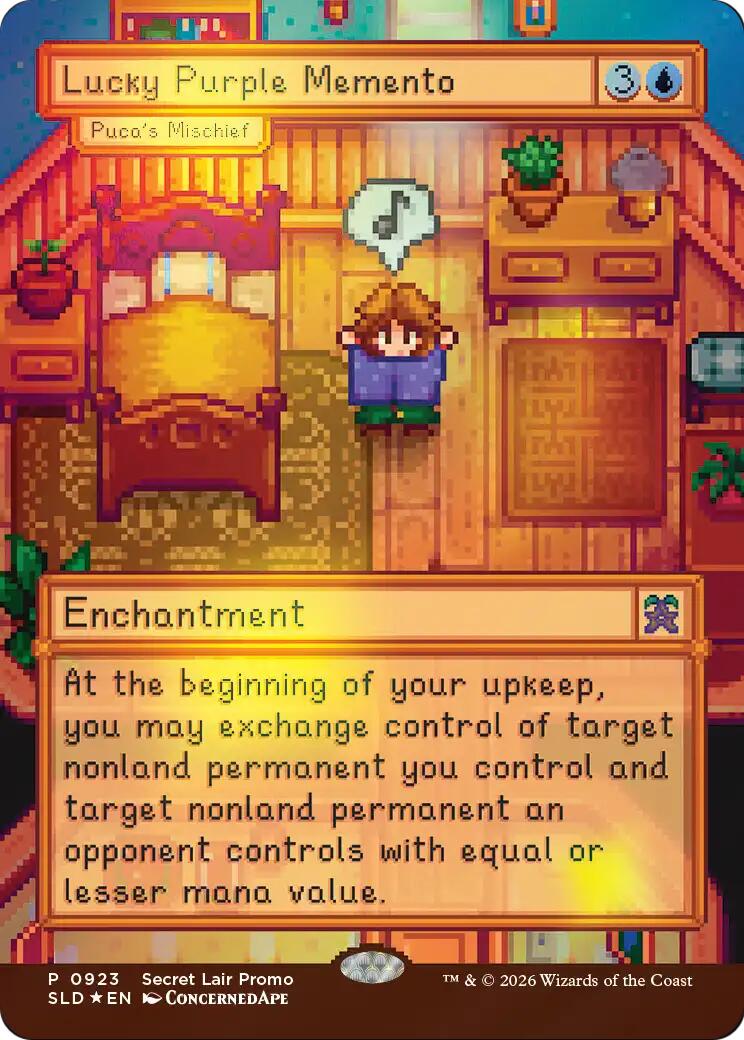 Lucky Purple Memento - Puca's Mischief [Secret Lair Drop Series] | Gaming Infinity