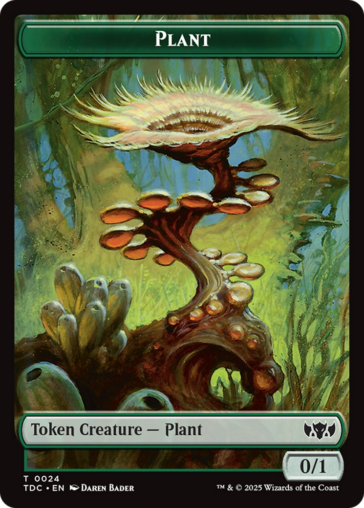Plant // Goat Double-Sided Token [Tarkir: Dragonstorm Commander Tokens] | Gaming Infinity