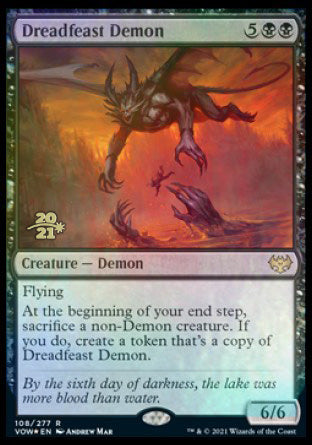 Dreadfeast Demon [Innistrad: Crimson Vow Prerelease Promos] | Gaming Infinity