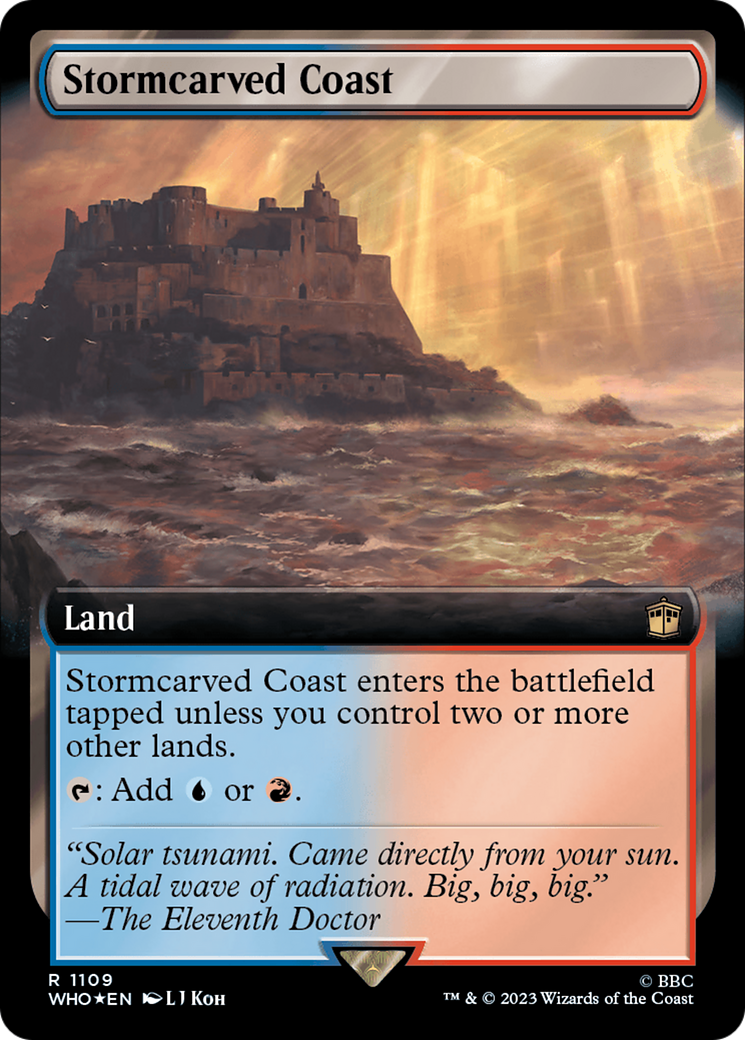 Stormcarved Coast (Extended Art) (Surge Foil) [Doctor Who] | Gaming Infinity