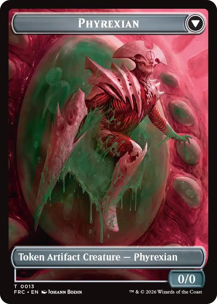 Phyrexian // Incubator Double-Sided Token [Reality Fracture Commander Tokens] | Gaming Infinity