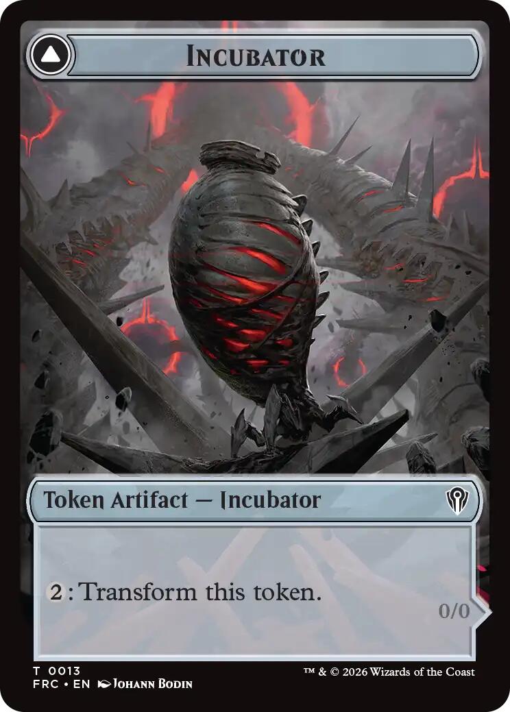 Phyrexian // Incubator Double-Sided Token [Reality Fracture Commander Tokens] | Gaming Infinity