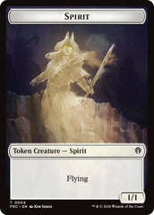 Spirit // Jace Double-Sided Token [Reality Fracture Commander Tokens] | Gaming Infinity