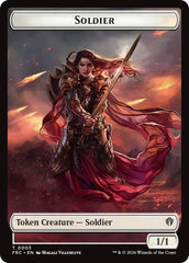 Soldier // Map Double-Sided Token [Reality Fracture Commander Tokens] | Gaming Infinity
