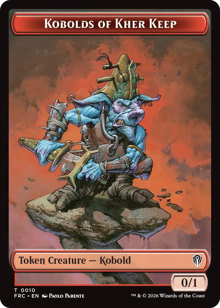 Kobolds of Kher Keep // Phyrexian Mite Double-Sided Token [Reality Fracture Commander Tokens] | Gaming Infinity