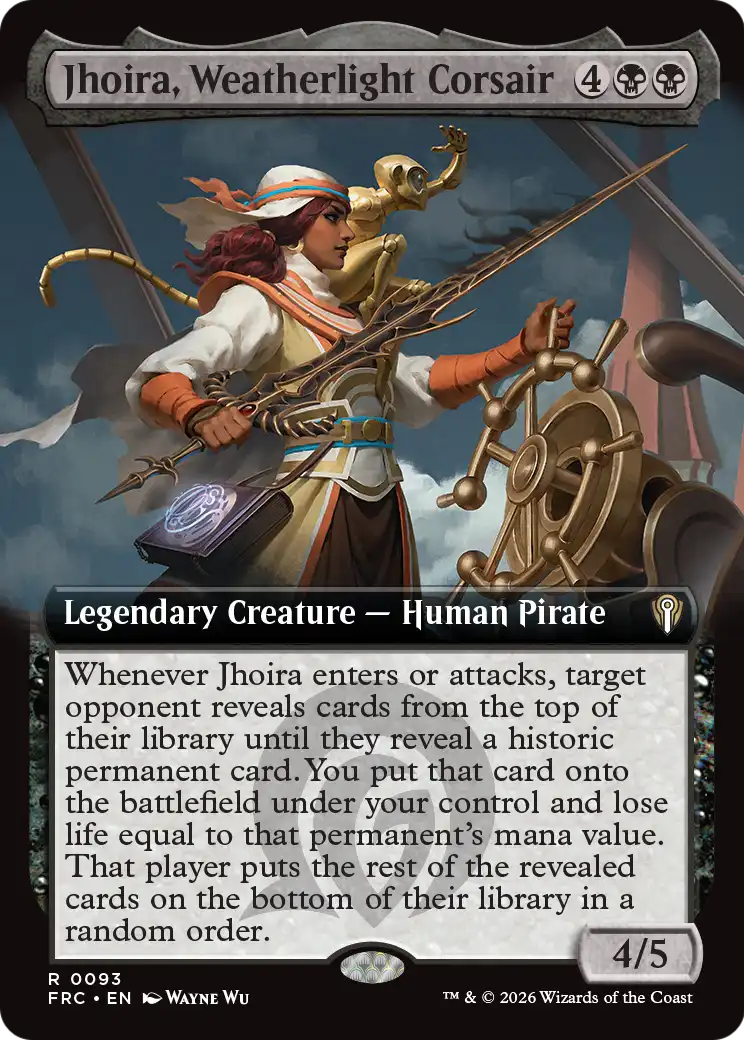 Jhoira, Weatherlight Corsair (Extended Art) [Reality Fracture Commander] | Gaming Infinity