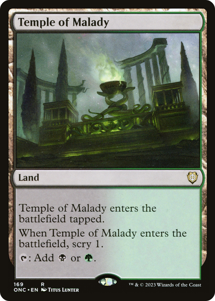 Temple of Malady [Phyrexia: All Will Be One Commander] | Gaming Infinity