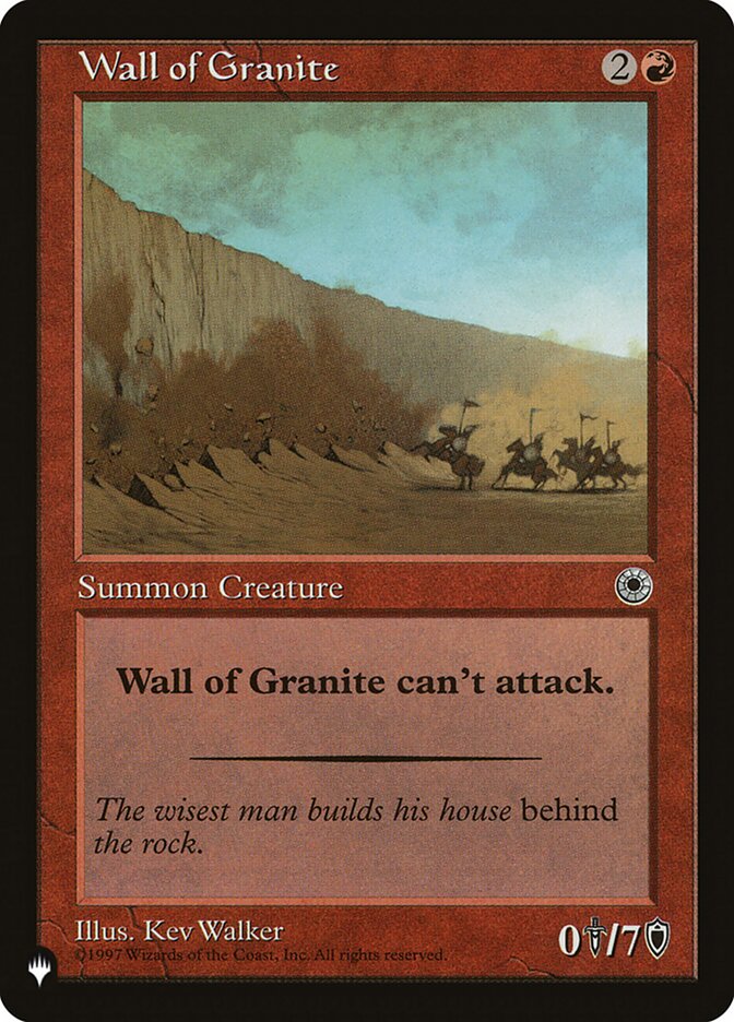 Wall of Granite [The List] | Gaming Infinity