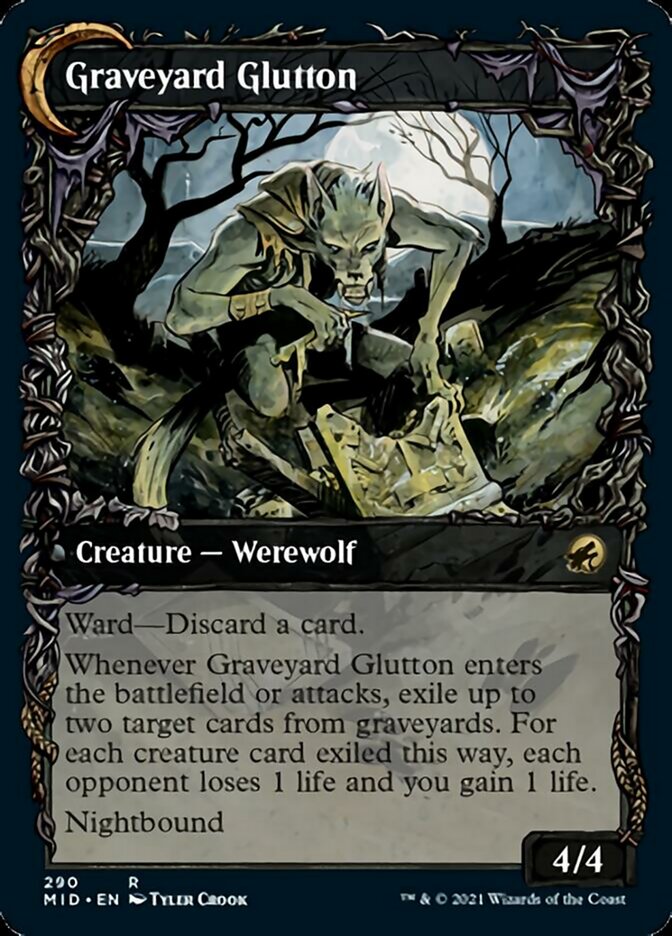 Graveyard Trespasser // Graveyard Glutton (Showcase Equinox) [Innistrad: Midnight Hunt] | Gaming Infinity