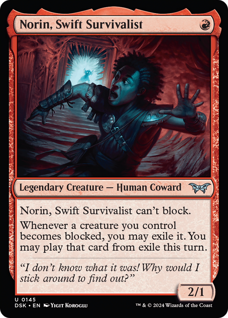 Norin, Swift Survivalist (0145) [Duskmourn: House of Horror] | Gaming Infinity