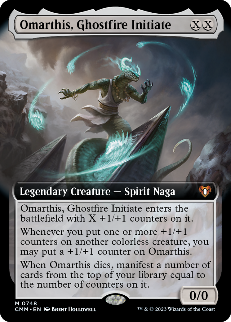 Omarthis, Ghostfire Initiate (Extended Art) [Commander Masters] | Gaming Infinity