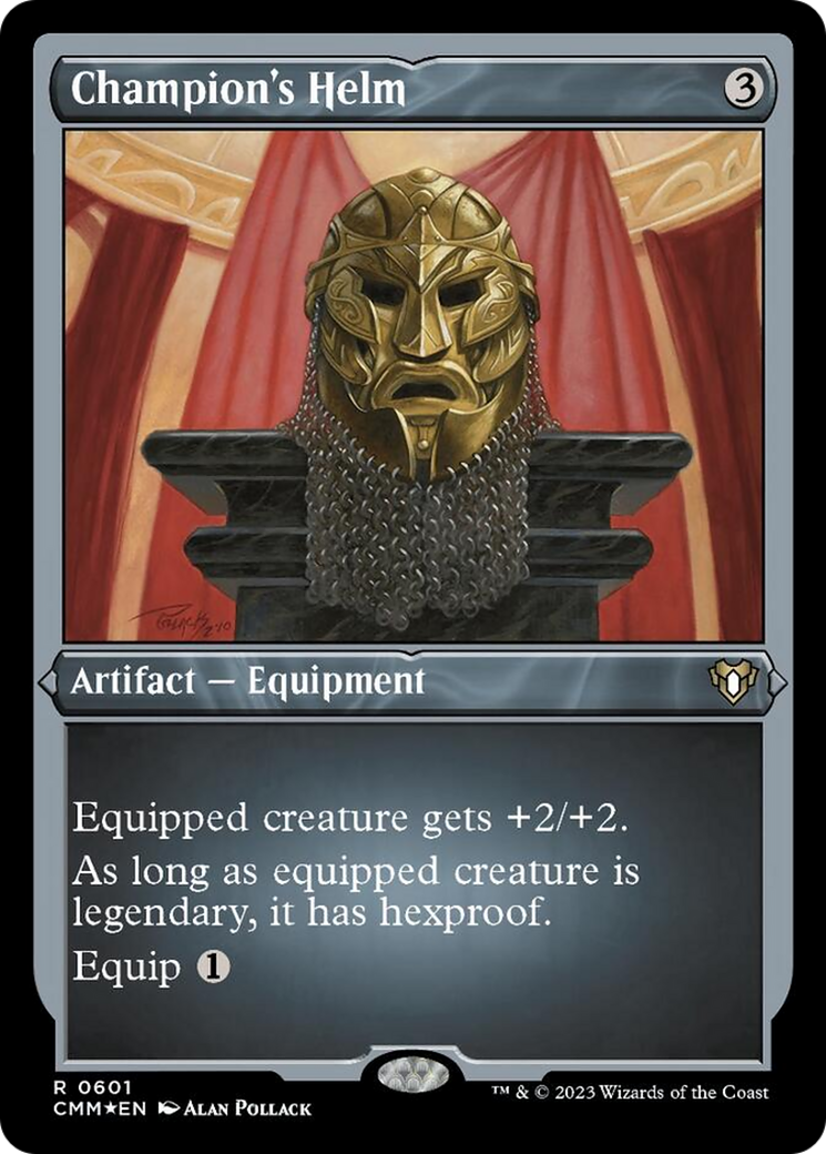 Champion's Helm (Foil Etched) [Commander Masters] | Gaming Infinity