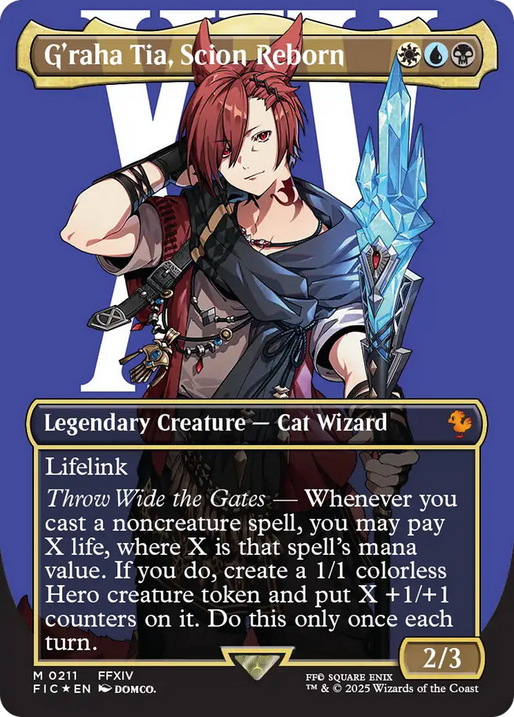 G'raha Tia, Scion Reborn (Borderless) (Surge Foil) [FINAL FANTASY Commander] | Gaming Infinity
