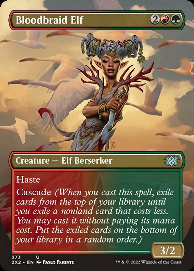 Bloodbraid Elf (Borderless Alternate Art) [Double Masters 2022] | Gaming Infinity