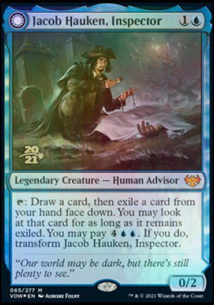 Jacob Hauken, Inspector // Hauken's Insight [Innistrad: Crimson Vow Prerelease Promos] | Gaming Infinity