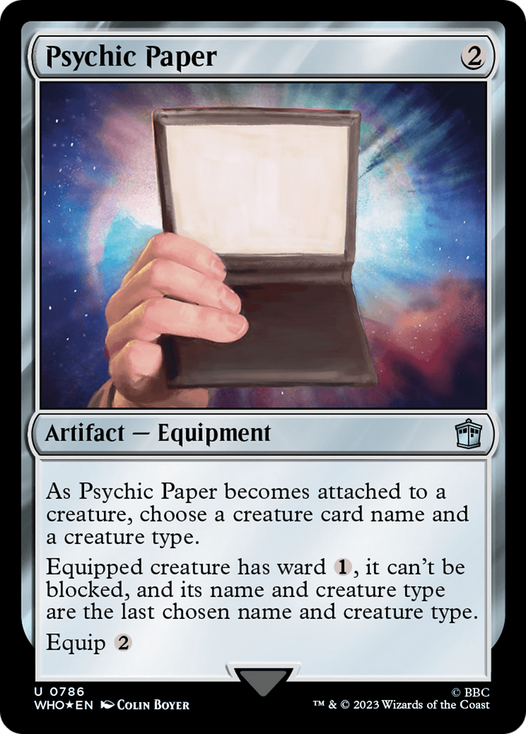 Psychic Paper (Surge Foil) [Doctor Who] | Gaming Infinity