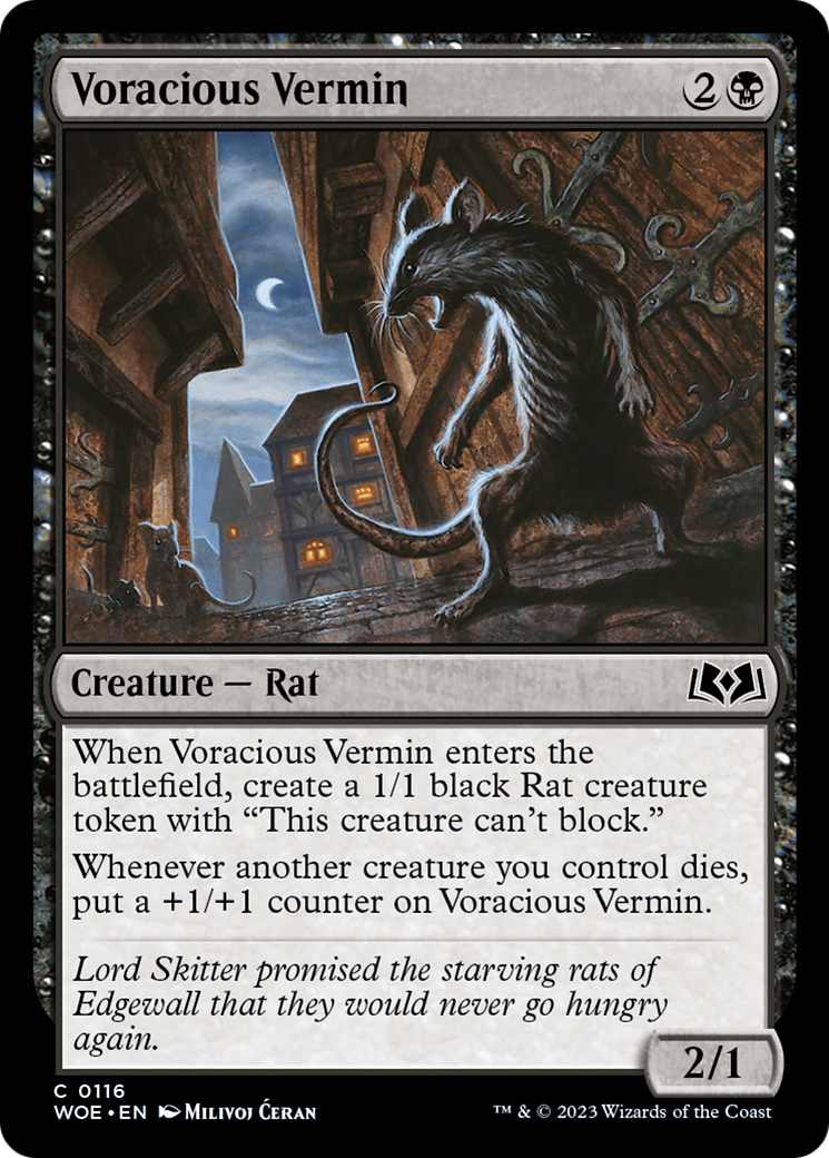 Voracious Vermin [Wilds of Eldraine] | Gaming Infinity