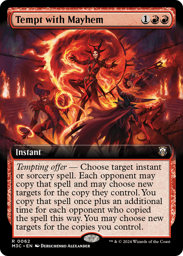 Tempt with Mayhem (Extended Art) (Ripple Foil) [Modern Horizons 3 Commander] | Gaming Infinity