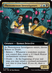 Phenomenon Investigators (Extended Art) [Duskmourn: House of Horror Commander] | Gaming Infinity