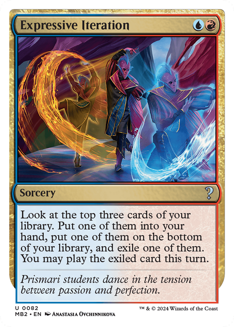 Expressive Iteration (White Border) [Mystery Booster 2] | Gaming Infinity