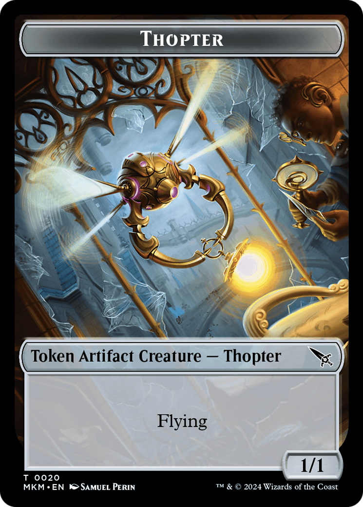 Thopter (0020) // Plant Double-Sided Token [Murders at Karlov Manor Tokens] | Gaming Infinity