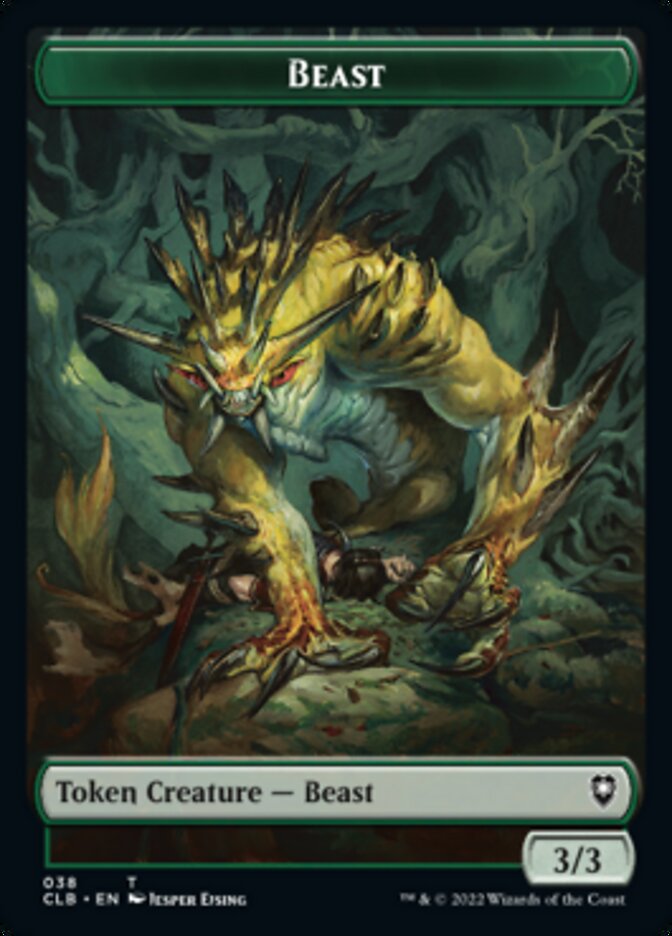 Satyr // Beast Double-Sided Token [Commander Legends: Battle for Baldur's Gate Tokens] | Gaming Infinity