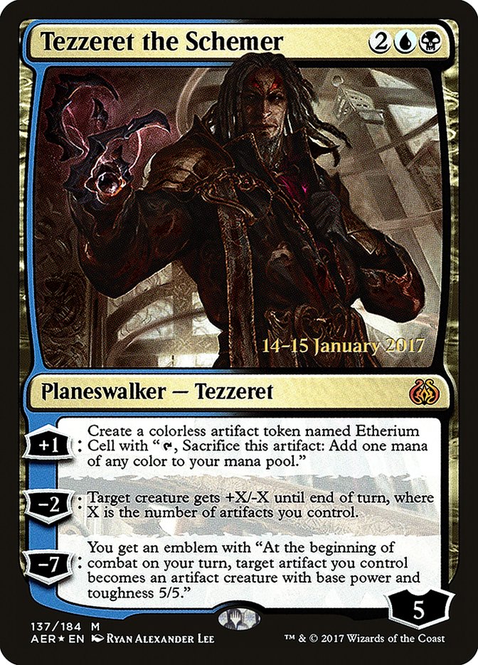 Tezzeret the Schemer [Aether Revolt Prerelease Promos] | Gaming Infinity