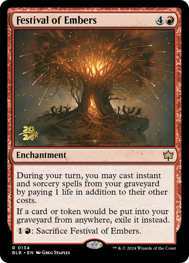 Festival of Embers [Bloomburrow Prerelease Promos] | Gaming Infinity