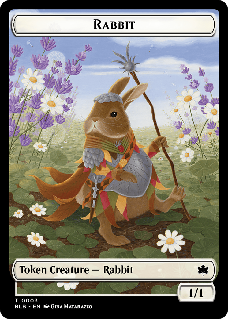 Rabbit // Rabbit Double-Sided Token [Bloomburrow Tokens] | Gaming Infinity