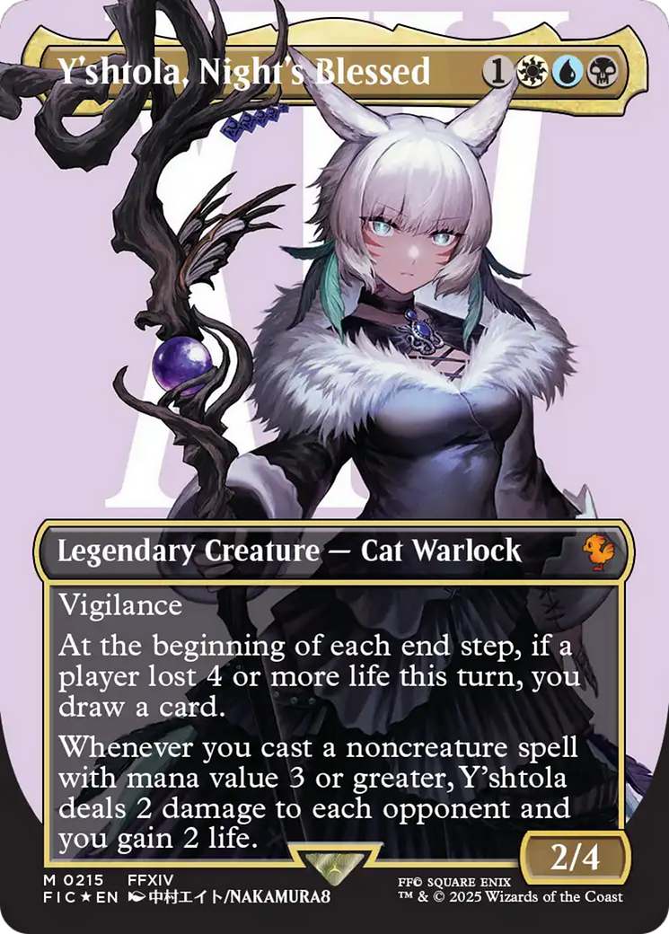 Y'shtola, Night's Blessed (Borderless) (Surge Foil) [FINAL FANTASY Commander] | Gaming Infinity