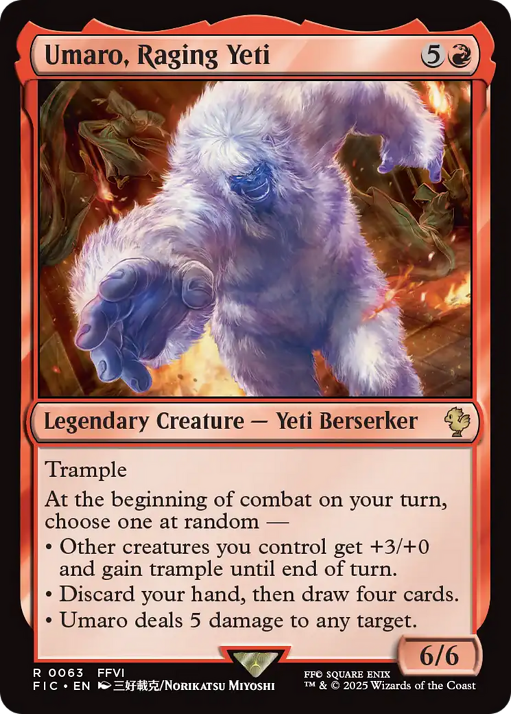 Umaro, Raging Yeti [FINAL FANTASY Commander] | Gaming Infinity