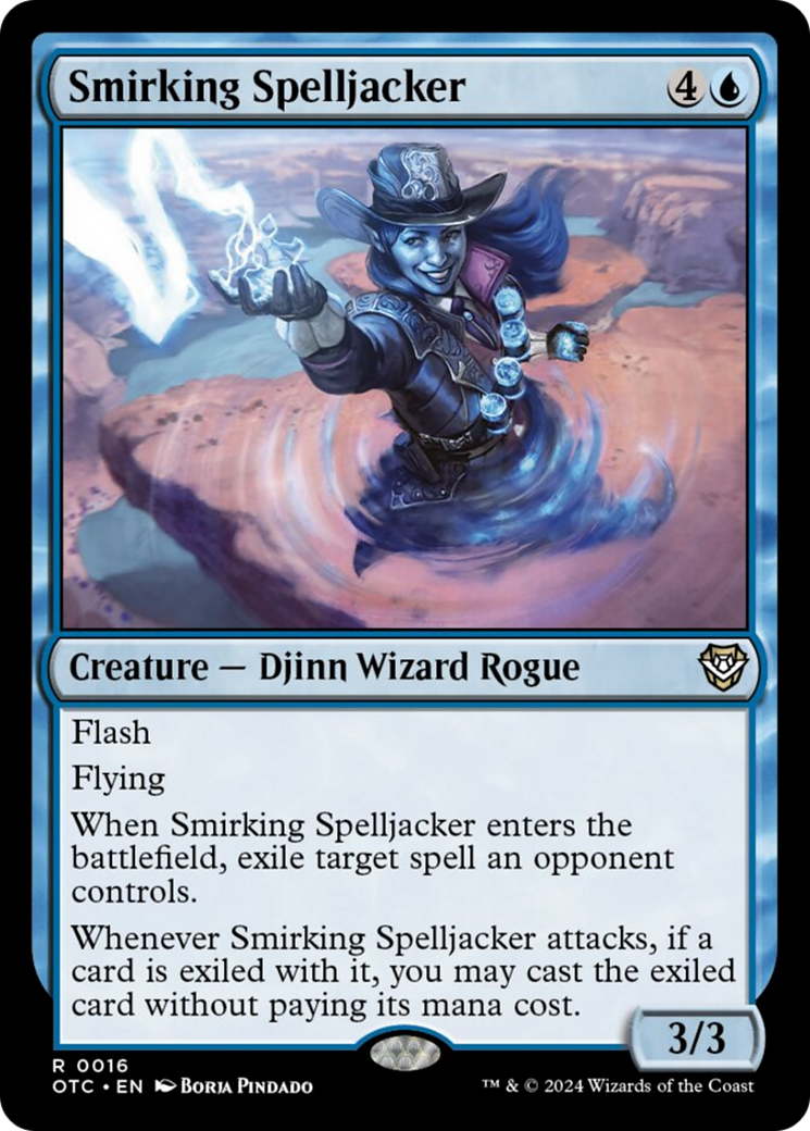 Smirking Spelljacker [Outlaws of Thunder Junction Commander] | Gaming Infinity