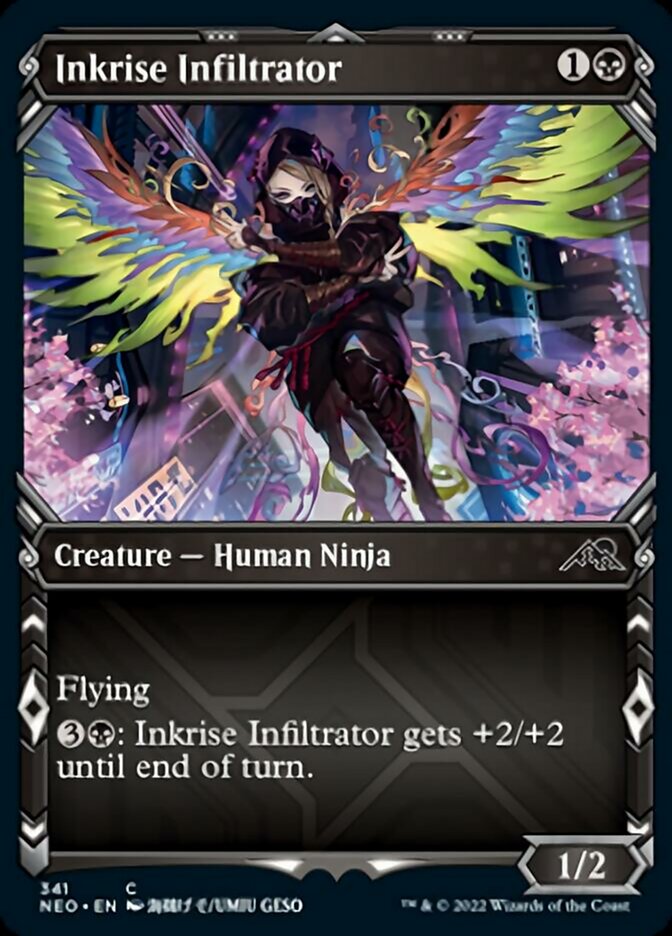 Inkrise Infiltrator (Showcase Ninja) [Kamigawa: Neon Dynasty] | Gaming Infinity