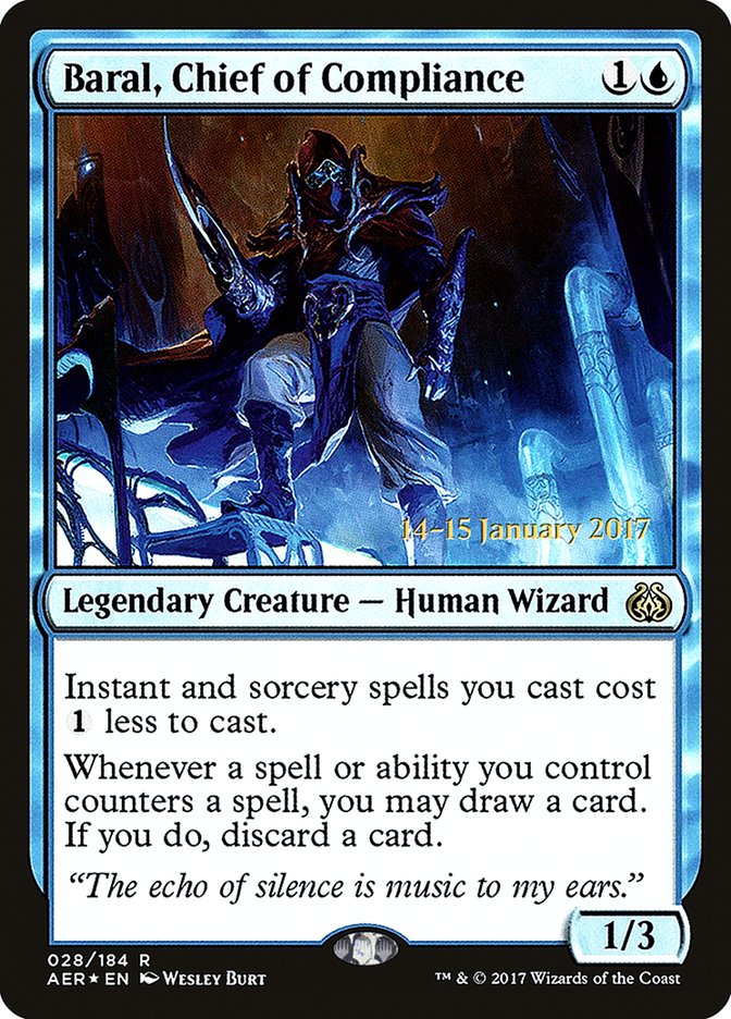 Baral, Chief of Compliance [Aether Revolt Prerelease Promos] | Gaming Infinity