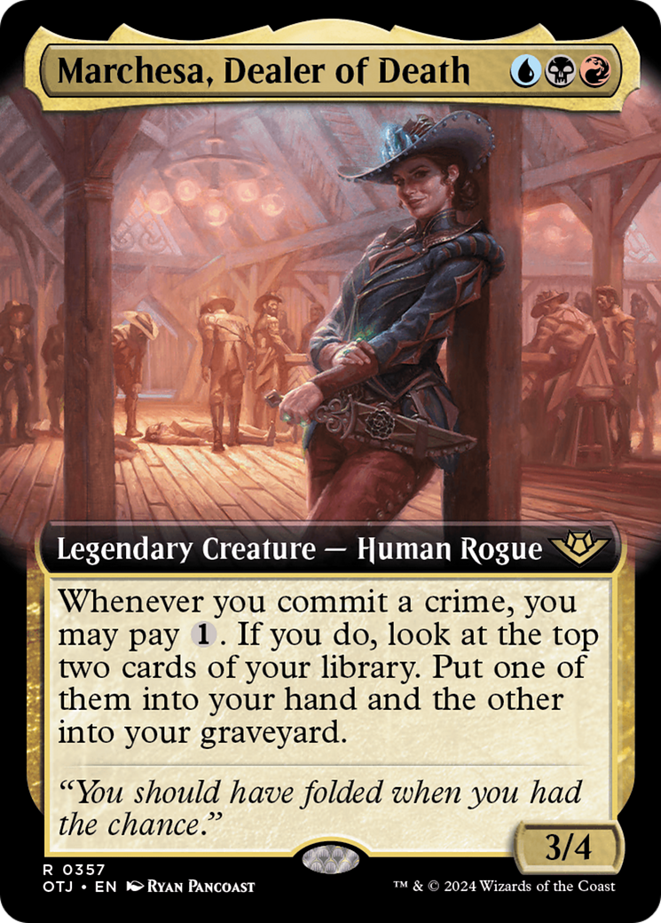 Marchesa, Dealer of Death (Extended Art) [Outlaws of Thunder Junction] | Gaming Infinity