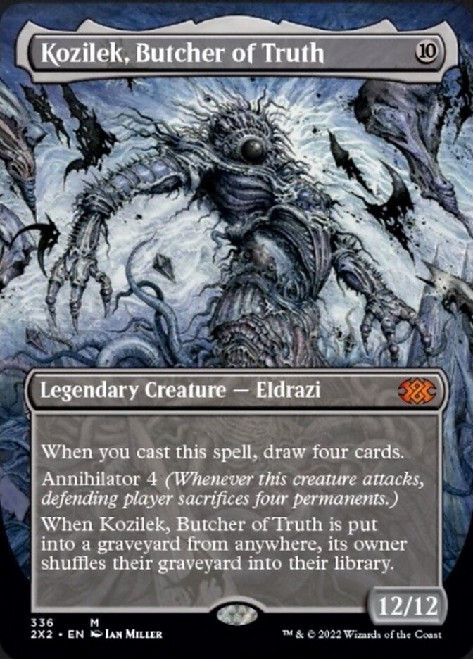 Kozilek, Butcher of Truth (Borderless Alternate Art) [Double Masters 2022] | Gaming Infinity