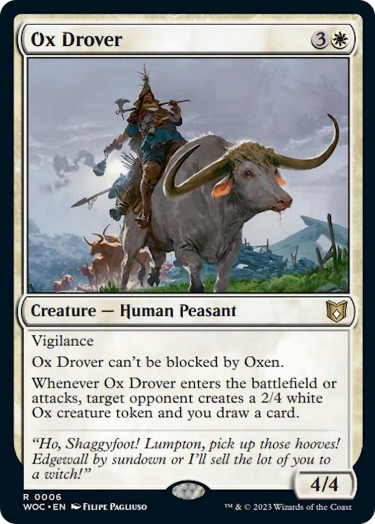Ox Drover [Wilds of Eldraine Commander] | Gaming Infinity