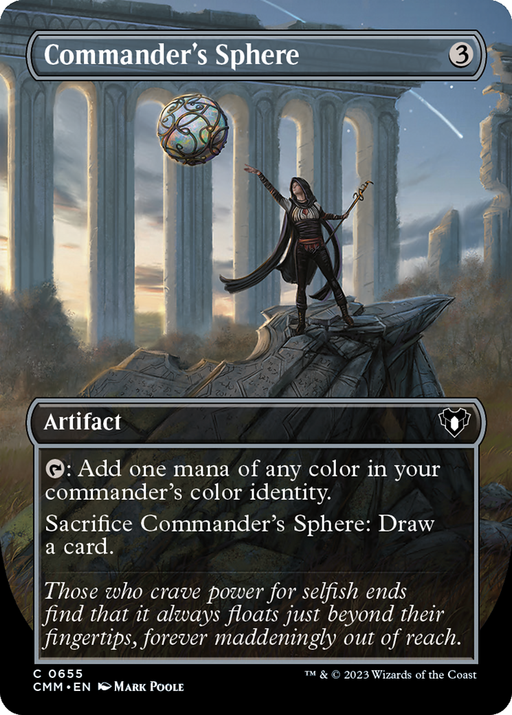 Commander's Sphere (Borderless Alternate Art) [Commander Masters] | Gaming Infinity