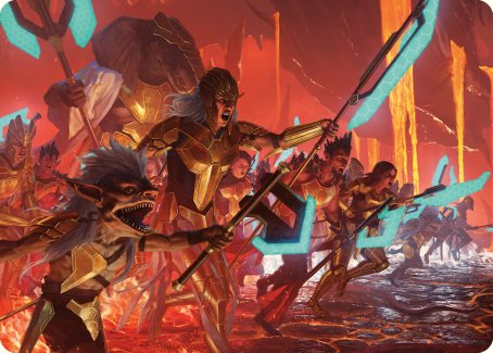 Roar of Resistance Art Card [Phyrexia: All Will Be One Art Series] | Gaming Infinity