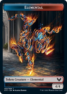 Elemental // Pest Double-Sided Token [Strixhaven: School of Mages Tokens] | Gaming Infinity
